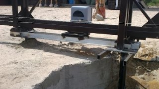 Купить сваи для ворот в Урюпинск. Заказать ворота на сваях под ключ от 22011 руб
